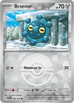 Bronzor Poke ball Holo 66